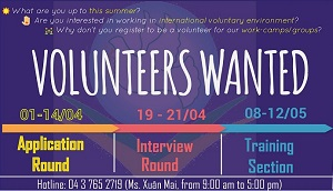 Volunteer Recruitment Announcement 2017